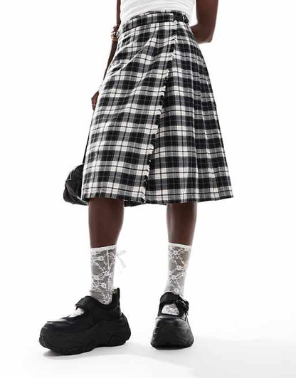 Buffalo Prowler Black Chunky Platform Ballerina Shoes with Adjustable Strap