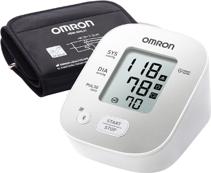Omron X2 Smart+ Bluetooth Upper Arm Blood Pressure Monitor for Accurate Home Readings