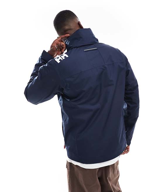 Helly Hansen Crew Hooded Midlayer Sailing Jacket 2.1 - Navy, Weatherproof Comfort