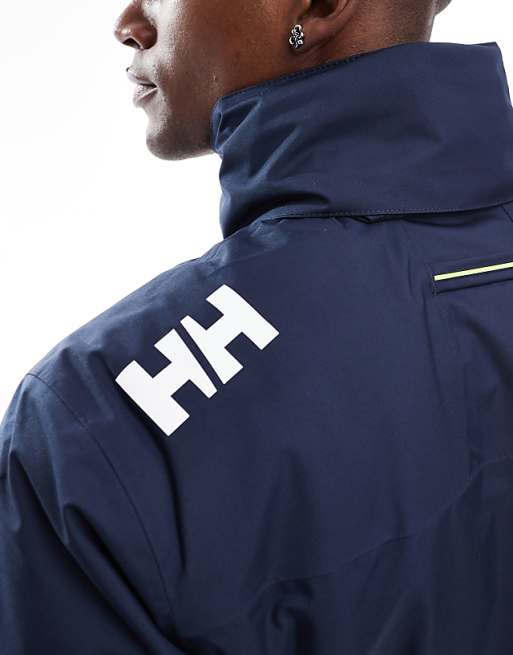 Helly Hansen Crew Hooded Midlayer Sailing Jacket 2.1 - Navy, Weatherproof Comfort