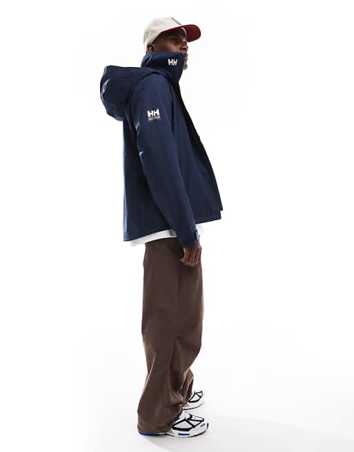 Helly Hansen Crew Hooded Midlayer Sailing Jacket 2.1 - Navy, Weatherproof Comfort