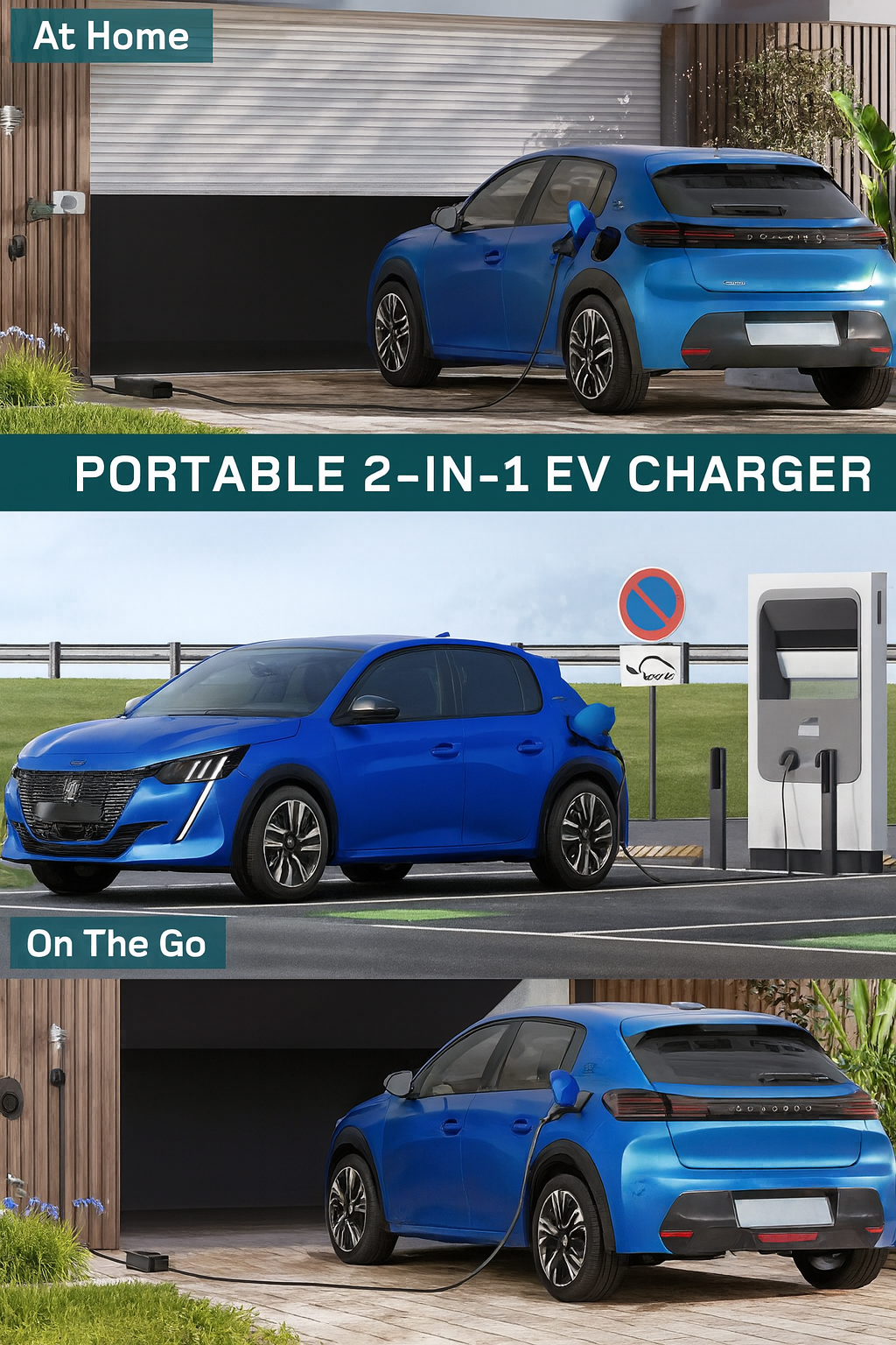Dé 3.68kW Portable EV Charger with 6m Type‑2 Cable