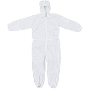 ARNOMED Cover One-Piece Coverall with Hood, White