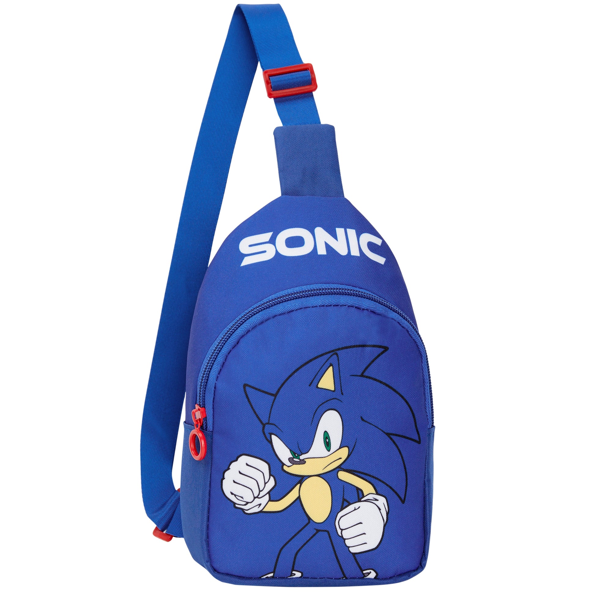 Sonic The Hedgehog Boys Adjustable Crossbody Bag with Zipped Pocket