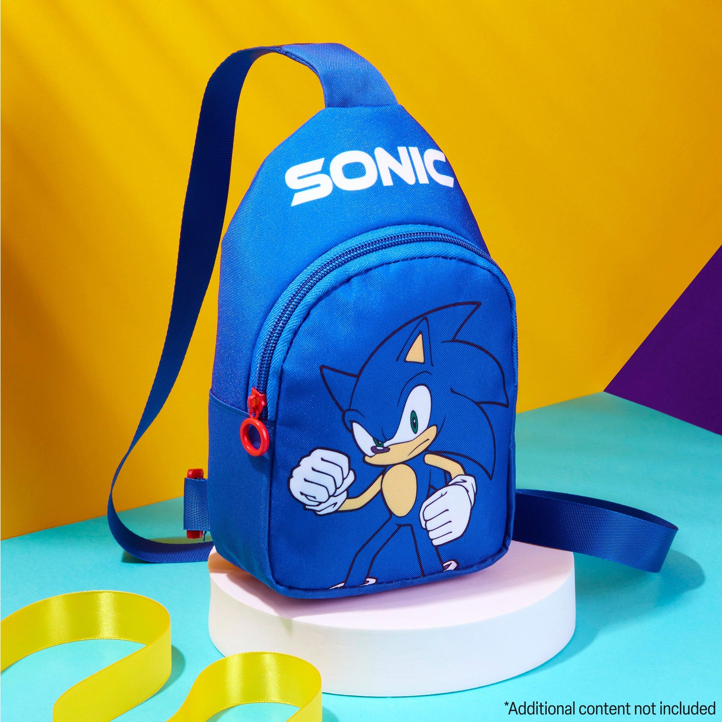 Sonic The Hedgehog Boys Adjustable Crossbody Bag with Zipped Pocket
