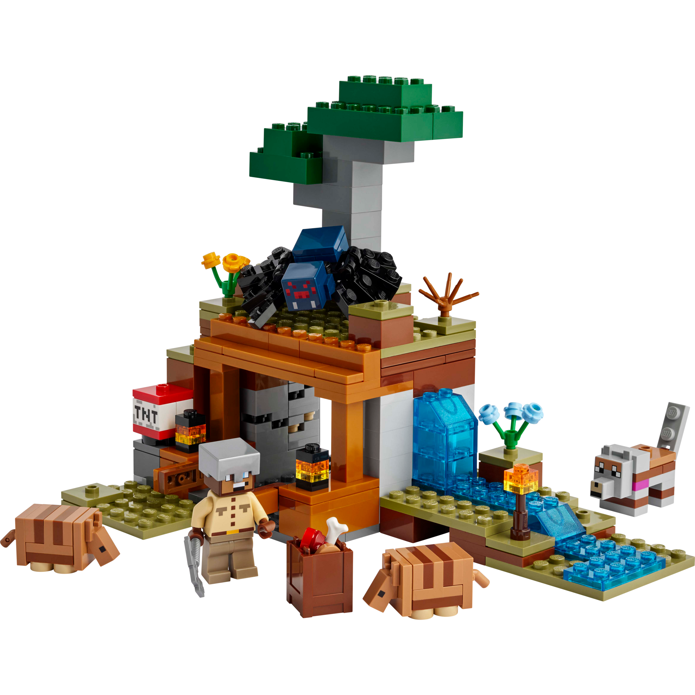 LEGO Minecraft Armadillo Mine Expedition Building Set with TNT Blast & Figures
