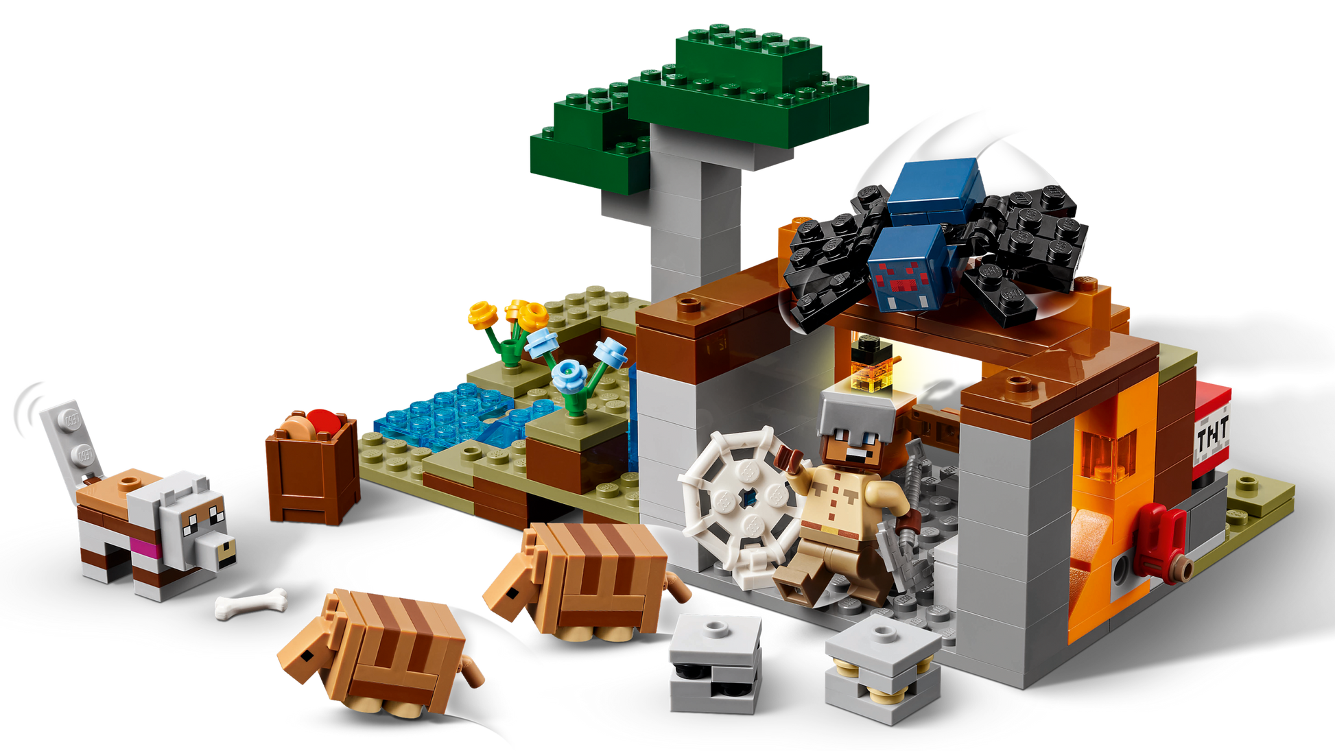 LEGO Minecraft Armadillo Mine Expedition Building Set with TNT Blast & Figures