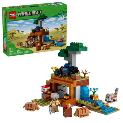 LEGO Minecraft Armadillo Mine Expedition Building Set with TNT Blast & Figures