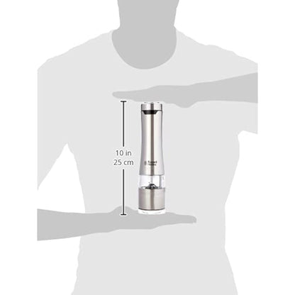 Russell Hobbs 7922JP Electric Salt & Pepper Mill Set, Adjustable Coarseness, 2-Pack
