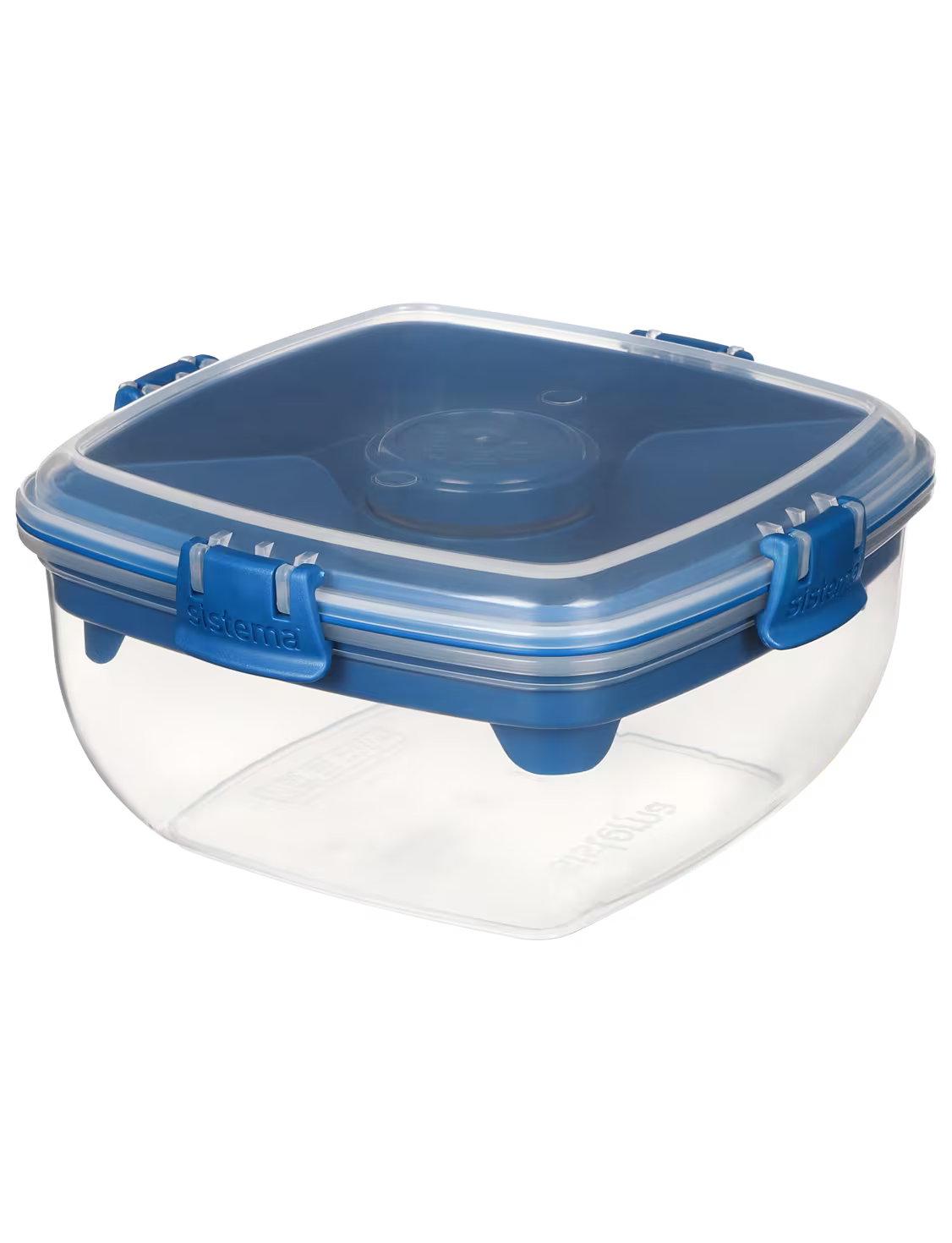 Sistema 1.1L Salad Bento Box, Divided Tray, With Fork & Knife