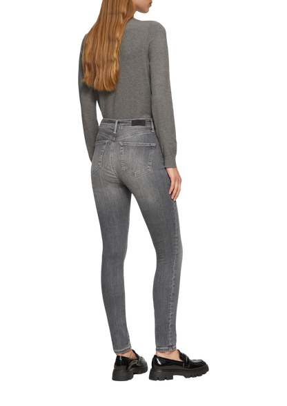 Women's Anny Super Skinny Fit High Rise Extra Slim Leg Grey Jeans
