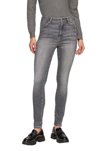Women's Anny Super Skinny Fit High Rise Extra Slim Leg Grey Jeans
