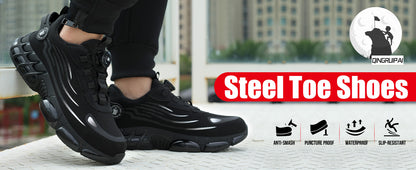 Lightweight Steel Toe Safety Work Sneakers for Men & Women with Air Cushion