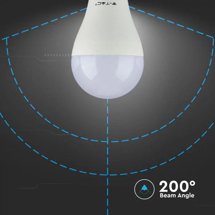 V-TAC VT-1900 A60 LED Bulb 8.5W 4000K E27 Plastic 3-Pack - Gomix Brands Outlet
