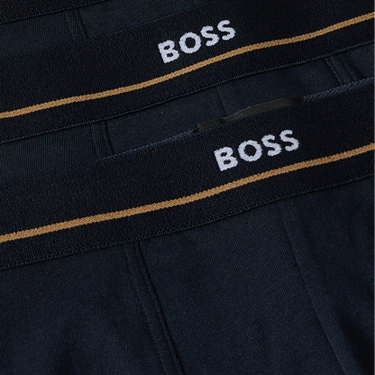 BOSS Men's 5-Pack Dark Blue Stretch-Cotton Logo Trunks - Ultimate Comfort & Style