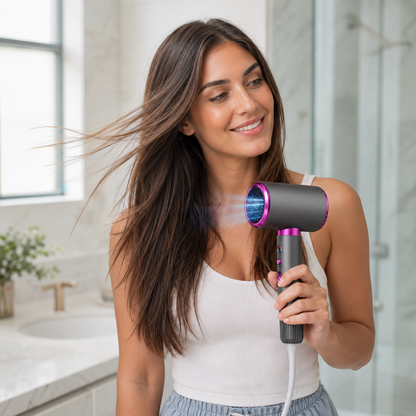 AIUNAOM 2400W Professional Ionic Hair Dryer with 3 Modes