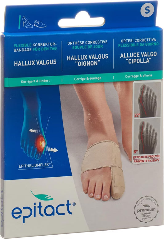 Epitact Flexible Hallux Valgus Correction Bandage for Daily Wear, Small Size