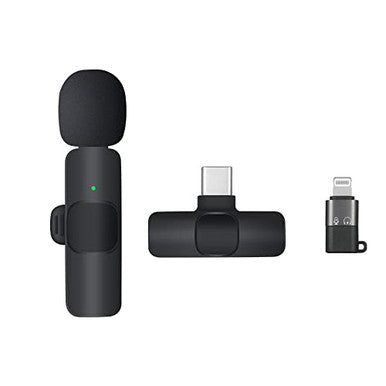 K8 Wireless Lavalier Microphone for iPhone & USB-C Android Devices