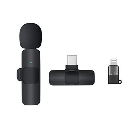 K8 Wireless Lavalier Microphone for iPhone & USB-C Android Devices