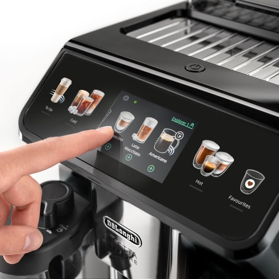 DeLonghi Eletta Explore ECAM450.55.G Automatic Coffee Maker Dark Grey