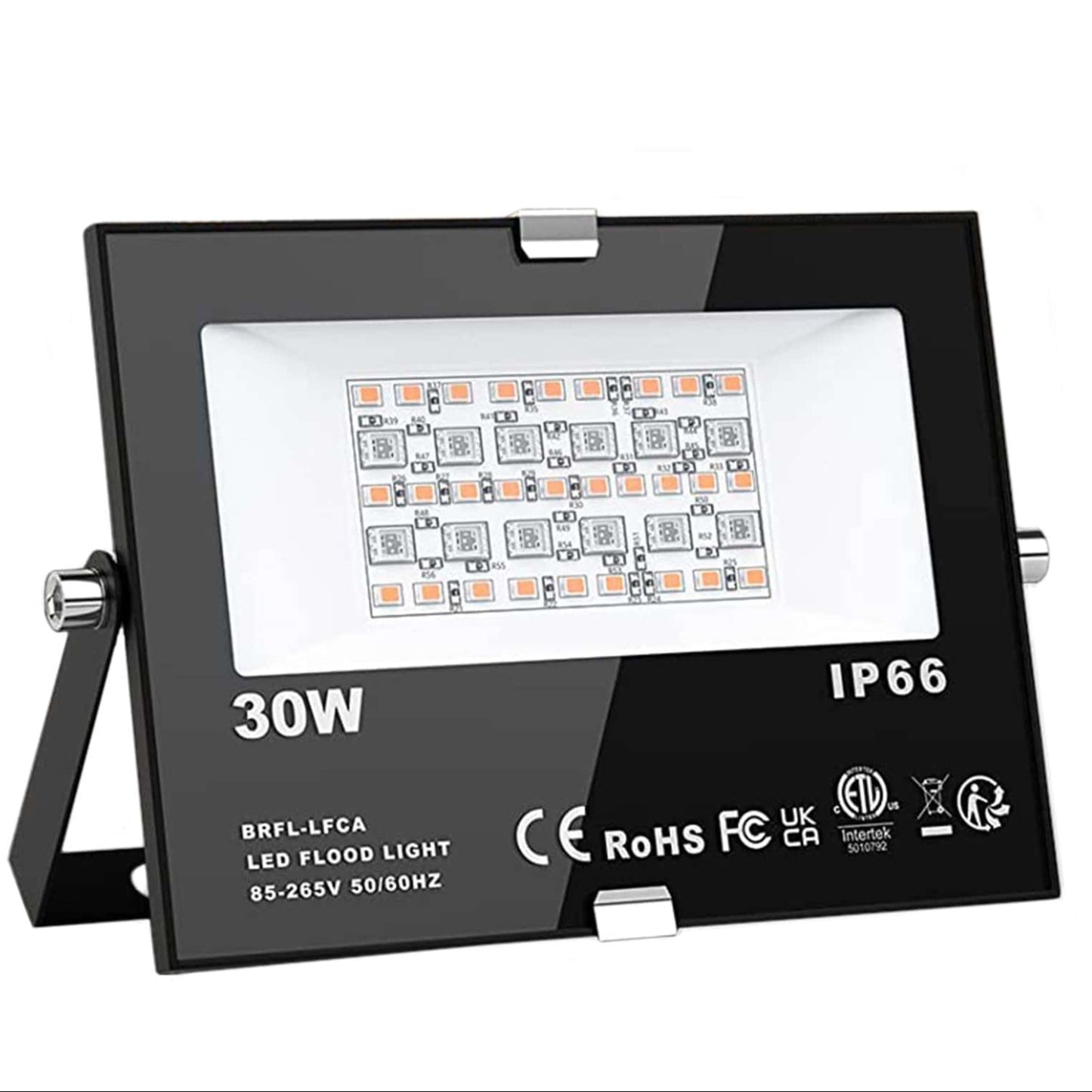 Smart RGB LED Floodlight 30W: App Controlled, Waterproof Outdoor Lighting