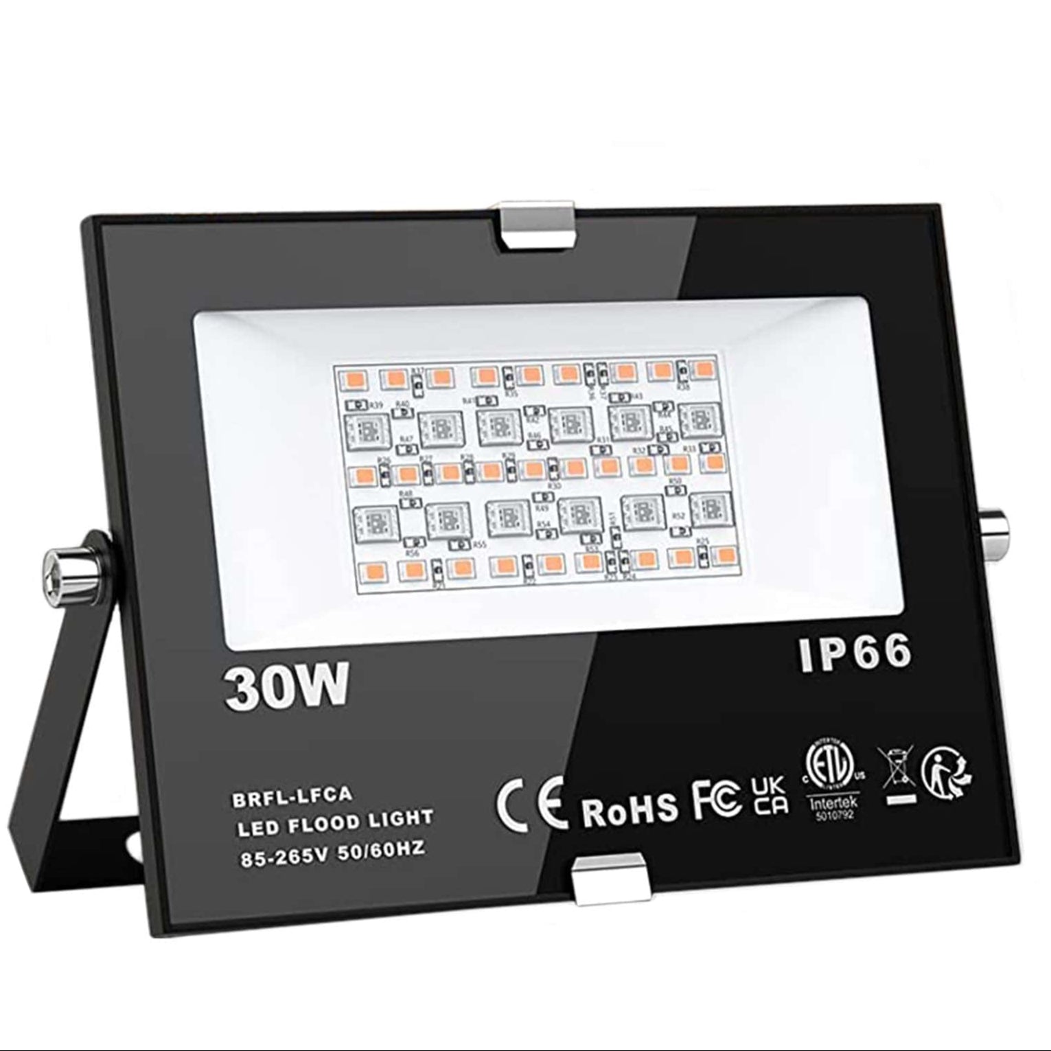 Smart RGB LED Floodlight 30W: App Controlled, Waterproof Outdoor Lighting