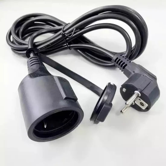 Reliable European 3-Prong AC Power Cable – Universal Euro Extension Cord