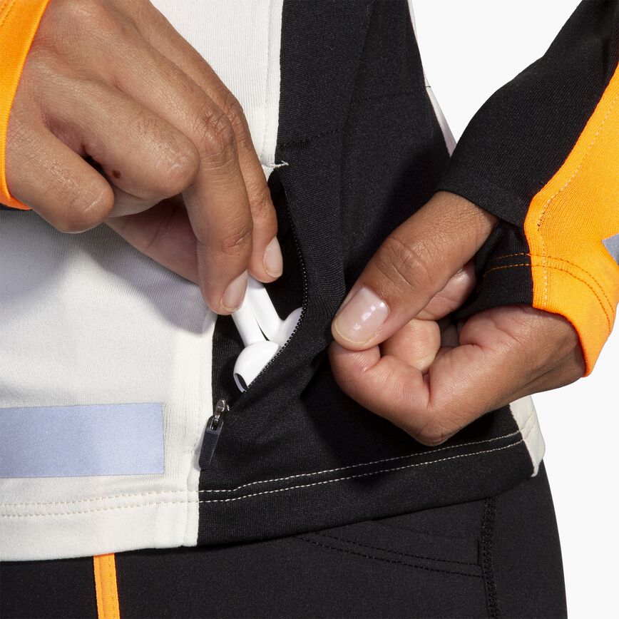 Women's Brooks Run Visible Half Zip 2.0 Reflective Running Top