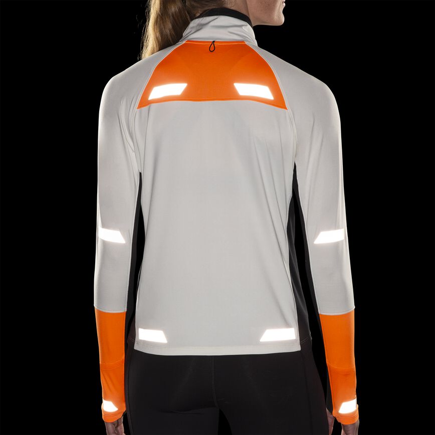 Women's Brooks Run Visible Half Zip 2.0 Reflective Running Top