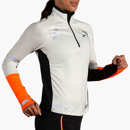 Women's Brooks Run Visible Half Zip 2.0 Reflective Running Top