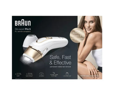 Braun Silk-expert Pro 5 IPL Permanent Hair Removal System White & Gold