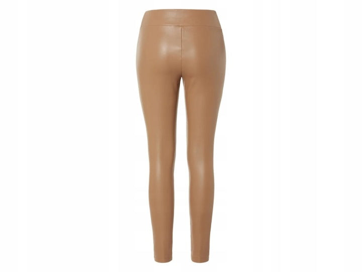 Esmara Women's Faux Leather Leggings Brown 44