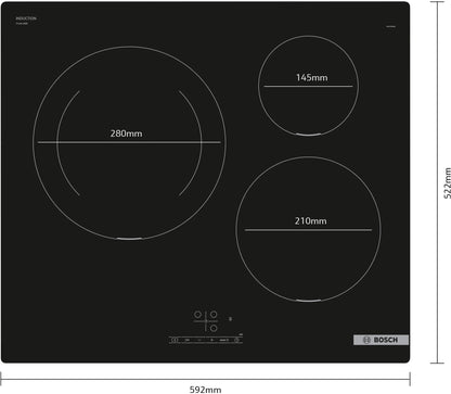 Bosch Series 4 Induction Cooktop 60 cm Frameless Black