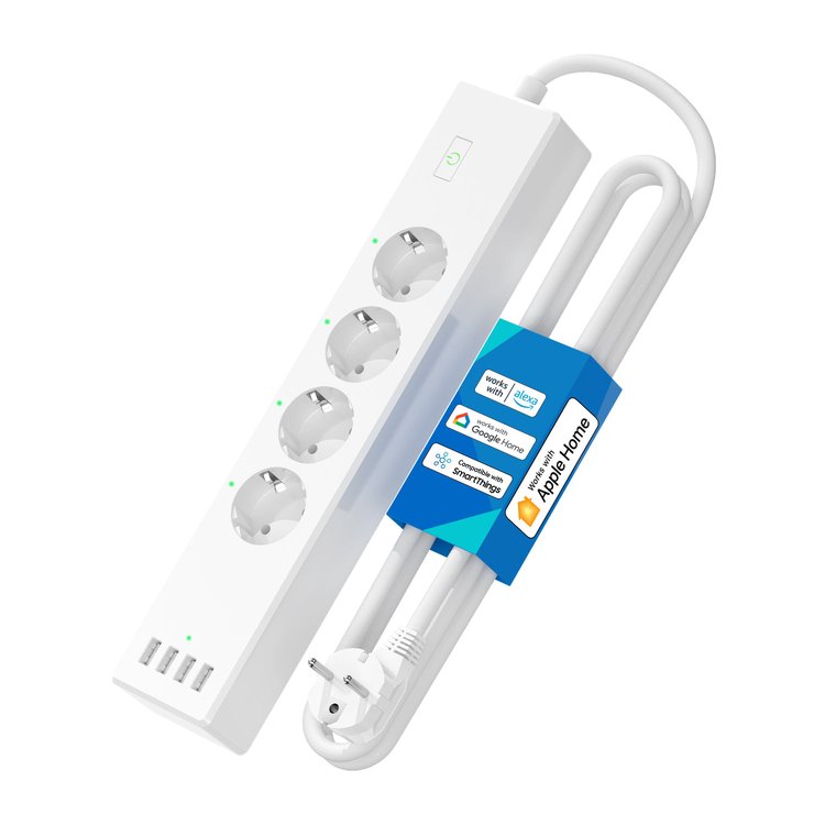 Meross Smart Wi‑Fi Surge Protector with 4 AC Outlets