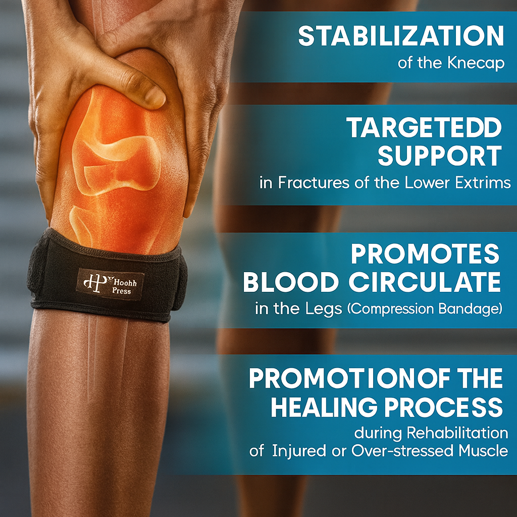 Health Press Patellasehnen Knee Support Bandage for Pain Relief