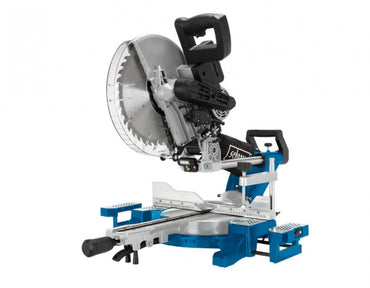 Scheppach HM140L Double Bevel Sliding Miter Saw with Extra Saw Blade