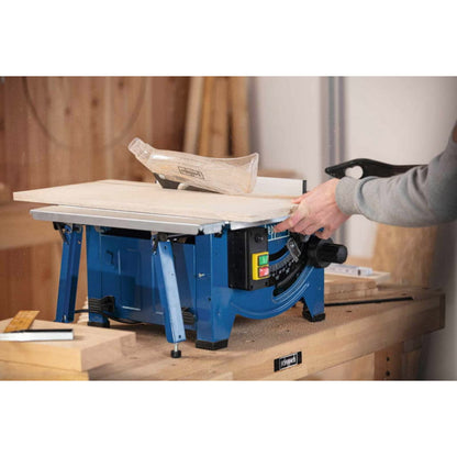 Scheppach HS80 Compact Table Saw - Powerful 1.2kW Motor, 210mm Blade, Foldable Design