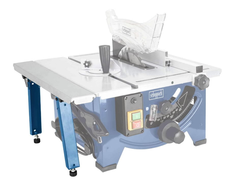 Scheppach HS80 Compact Table Saw - Powerful 1.2kW Motor, 210mm Blade, Foldable Design
