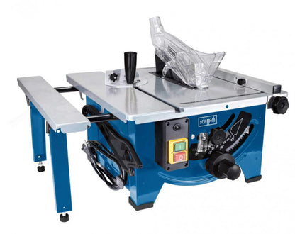 Scheppach HS80 Compact Table Saw - Powerful 1.2kW Motor, 210mm Blade, Foldable Design