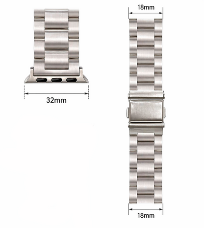 NALIA Stainless-Steel Strap Compatible for Apple Watch