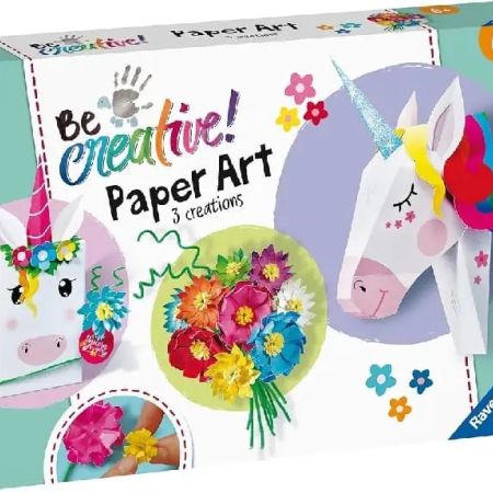 Ravensburger Creative Unicorn Paper Art Kit with Flowers