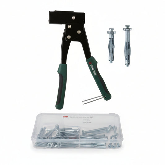 PARSIDE Expansion Anchor Tool Set with 30 Metal Anchors