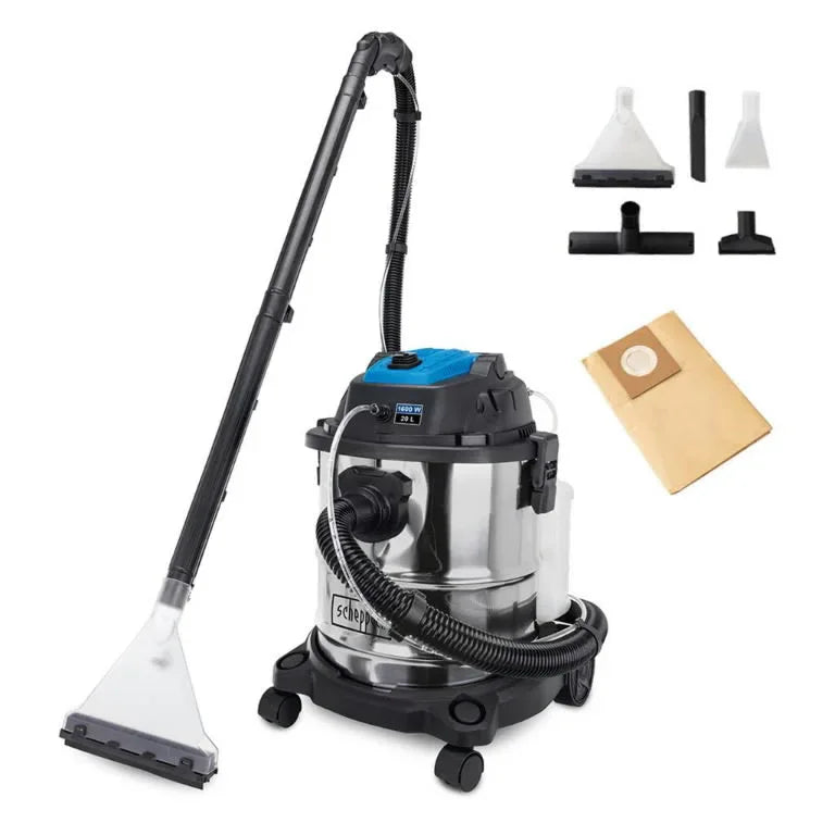 Scheppach SprayVac20 Professional 1600W Spray Extraction Carpet and Upholstery Cleaner - Gomix Brands Outlet