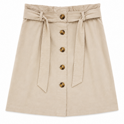 esmara Linen Midi Skirt Front Buttons