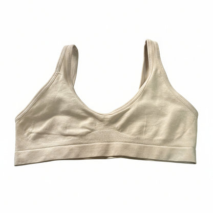 Hanes Girls'  Seamless Bra - beige small  Wide Strap