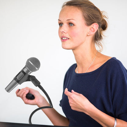 Vosarea Adjustable Gooseneck Microphone Arm Stand Black