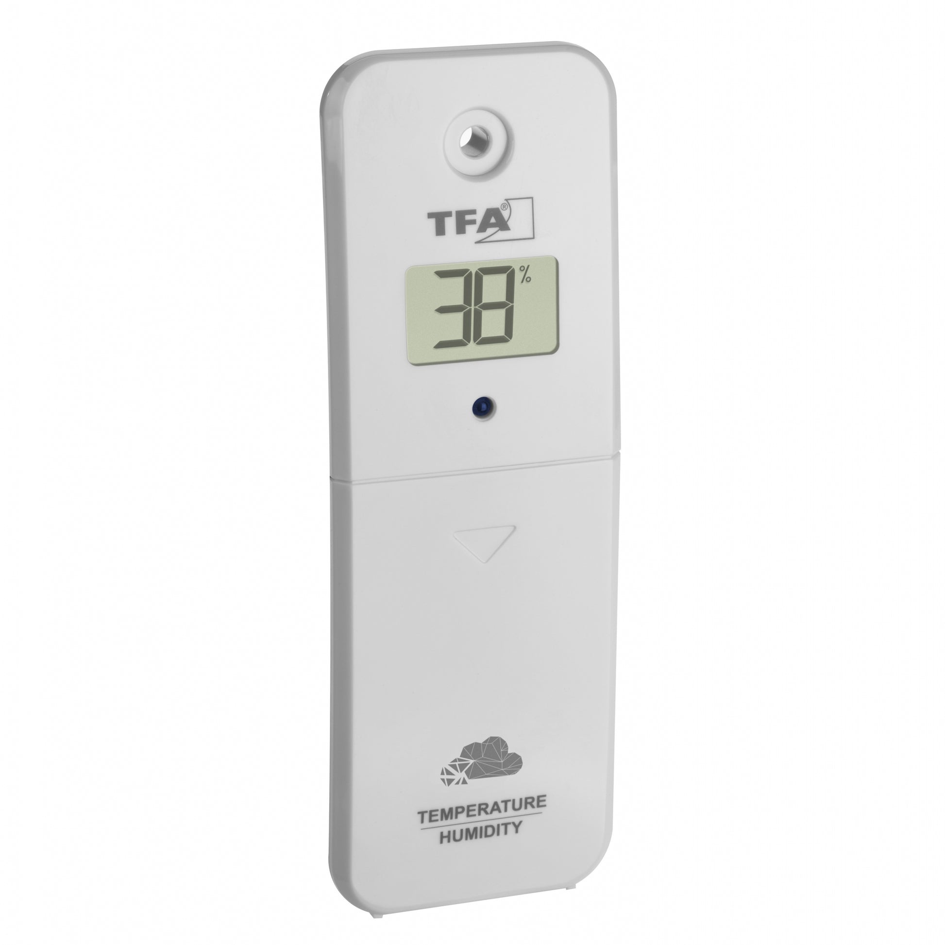 TFA Dostmann 30.3800 Wireless Temperature/Humidity Transmitter with Display White