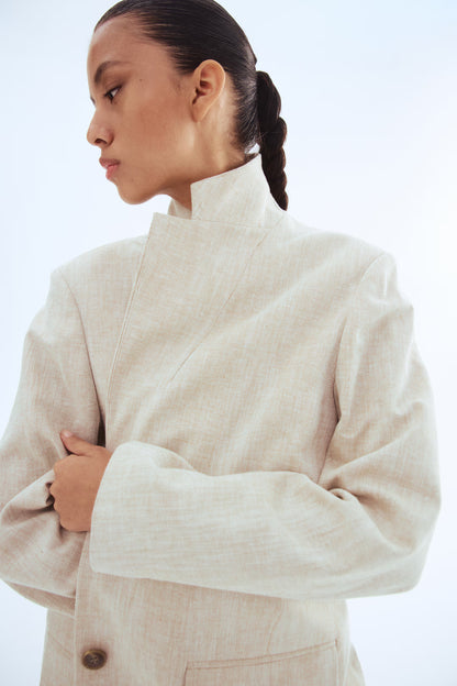 H&M Linen-Blend Blazer