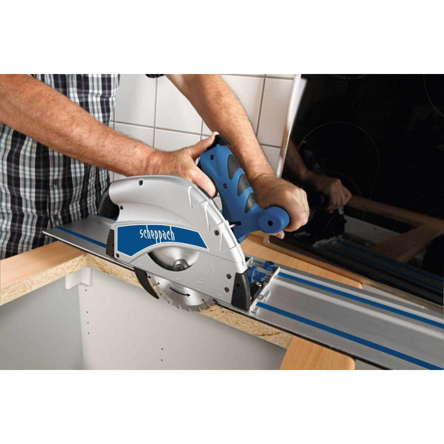 Scheppach PL55 1200W Plunge Saw with 2x700mm Guide Rail Kit
