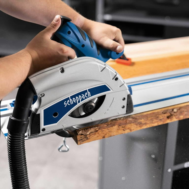 Scheppach PL55 1200W Plunge Saw with 2x700mm Guide Rail Kit